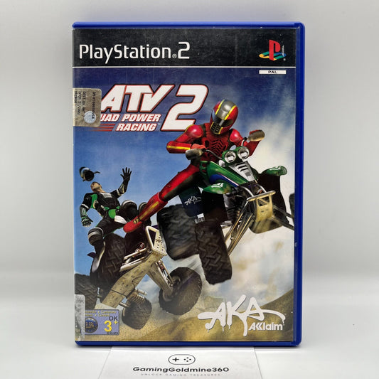 ATV Quad Power Racing 2 PS2 Italiano Completo Acclaim Sony PlayStation 2 OTTIMO