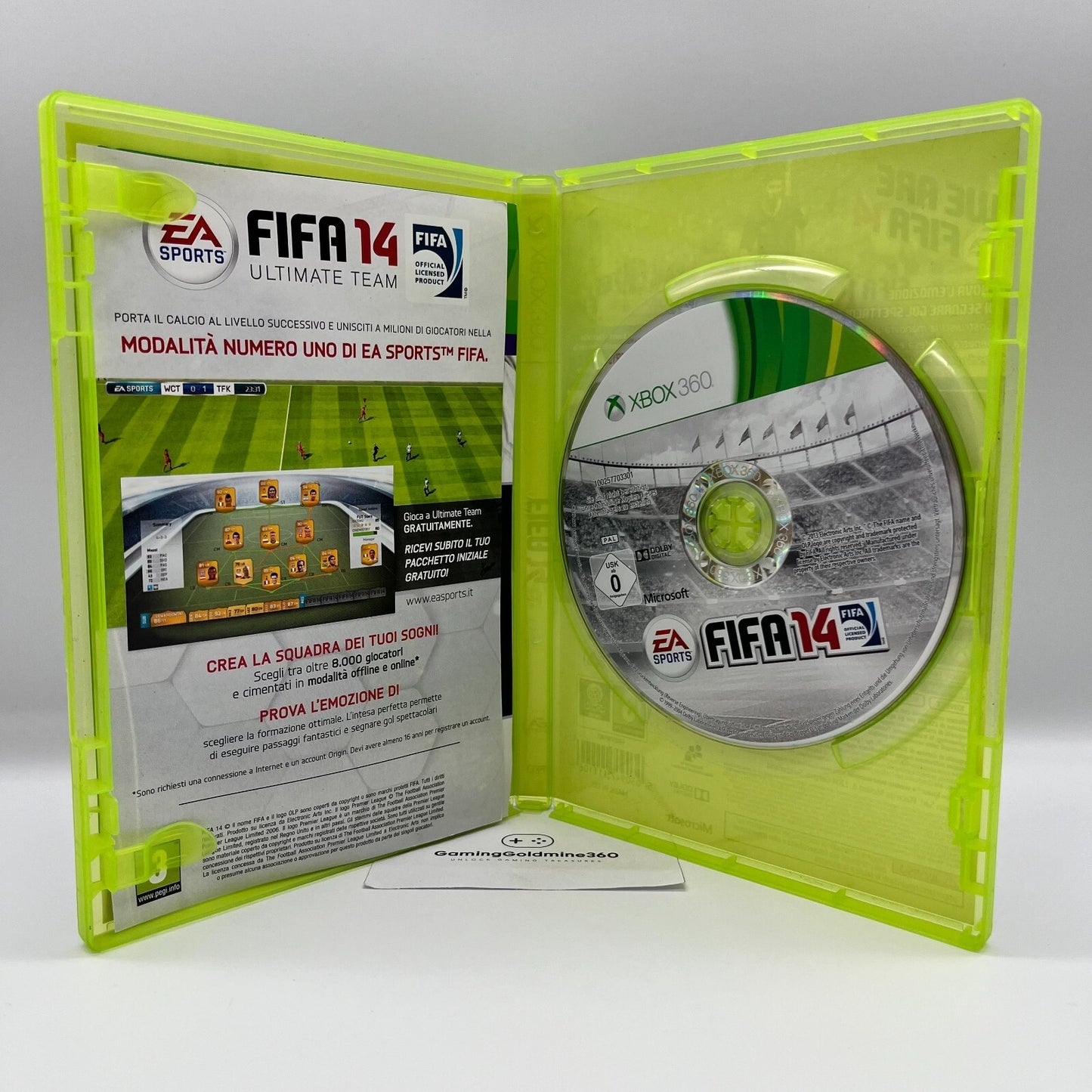 FIFA 14 Xbox 360 Italiano Completo con Manuale PAL EA Sports Microsoft COME NUOV