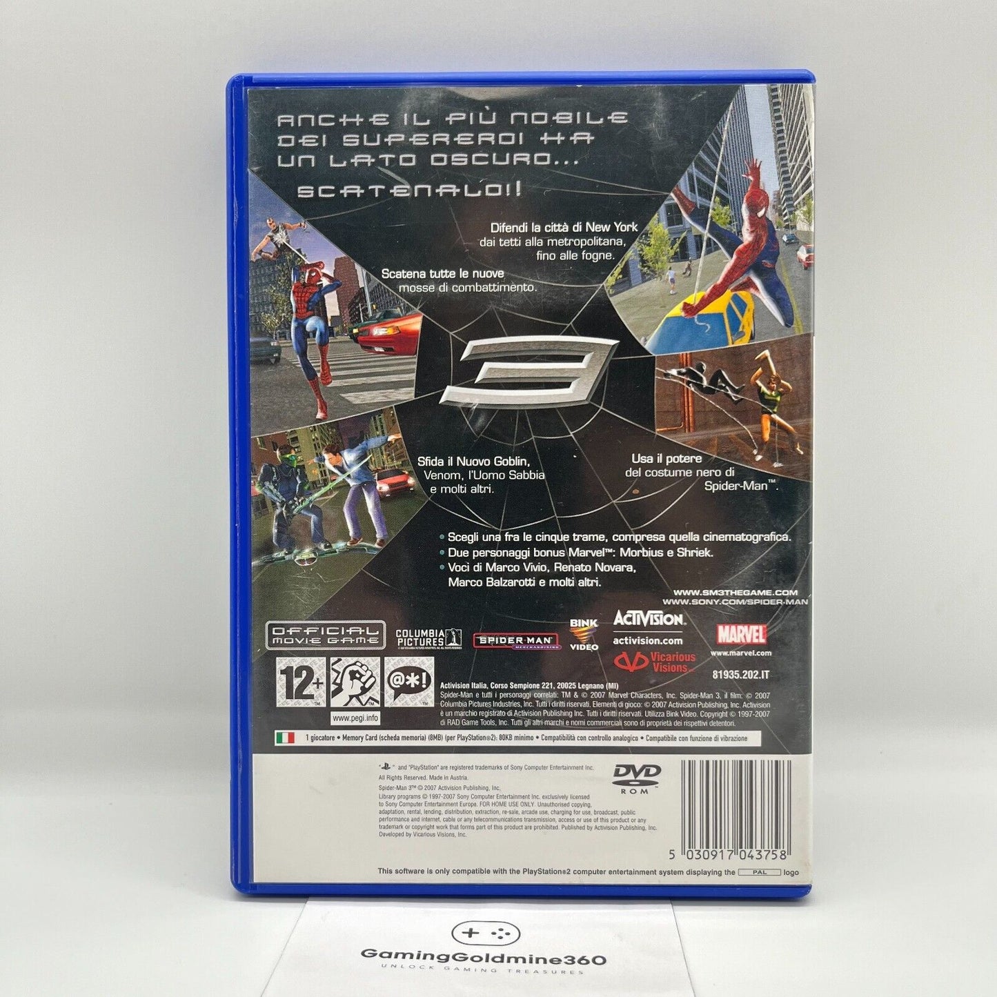 SPIDER-MAN 3 - PlayStation 2