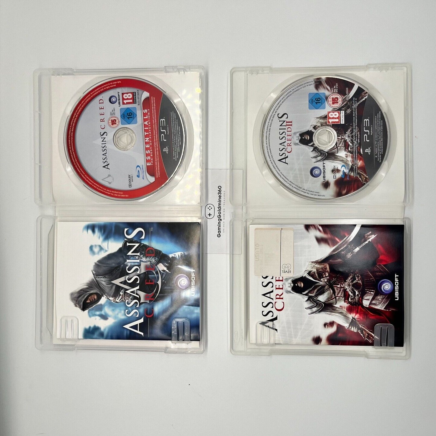 Assassin's Creed I + II PS3 Italiano Completo Manuale Ubisoft Sony PlayStation 3