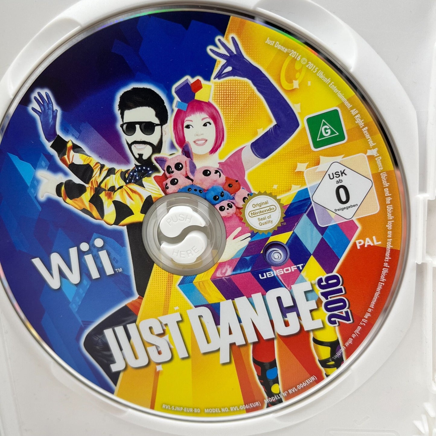 Just Dance 2016 Nintendo Wii Italiano Completo con Manuale Ubisoft Gioco Danza