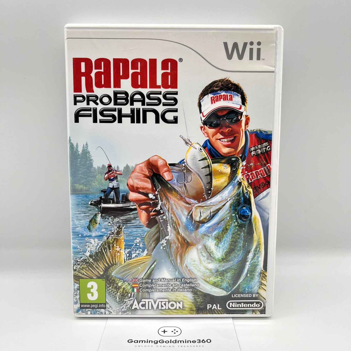 Rapala Pro Bass Fishing Nintendo Wii Italiano PAL senza manuale Activision