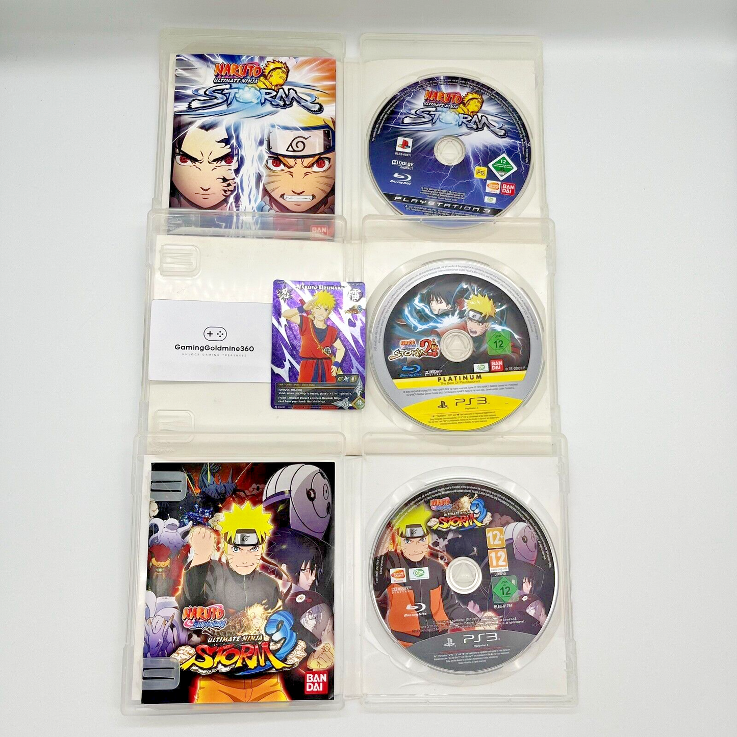 NARUTO SHIPPUDEN Ultimate Ninja Storm 1+2+3 BUNDLE - PlayStation 3