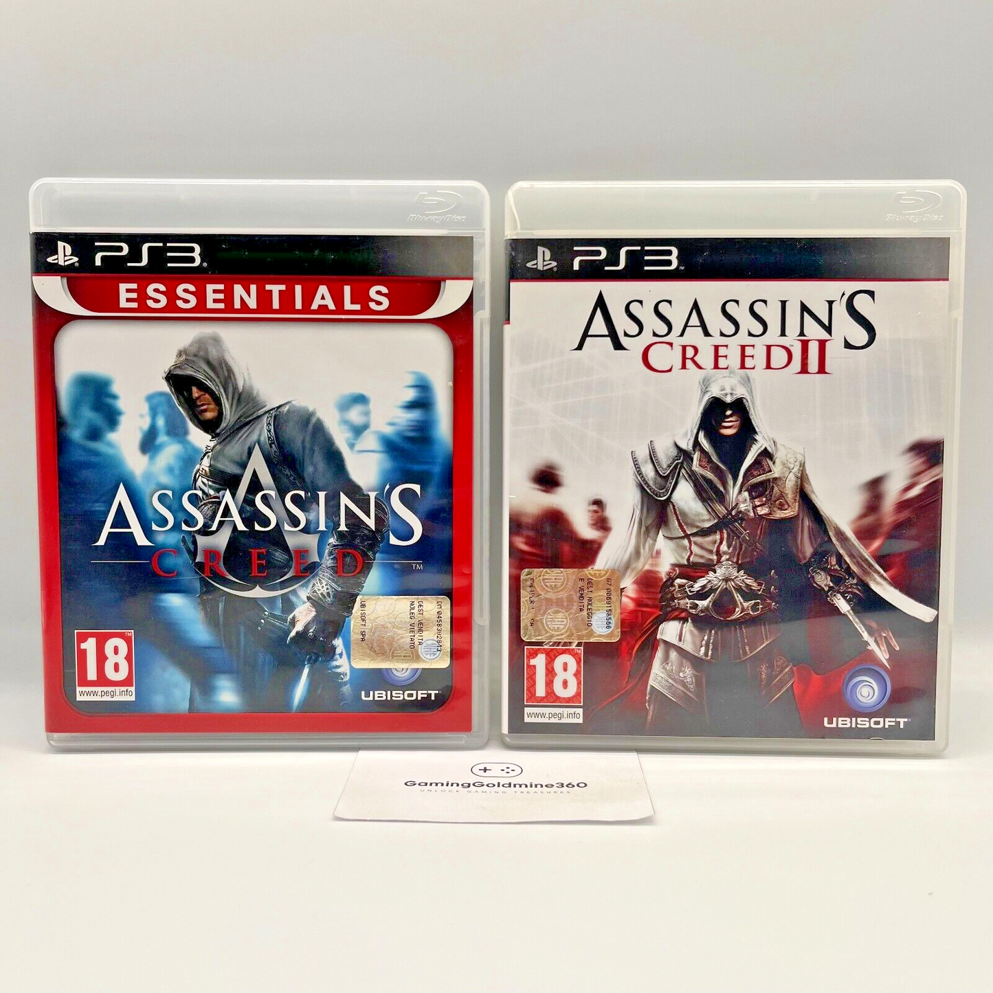 Assassin's Creed I + II PS3 Italiano Completo Manuale Ubisoft Sony PlayStation 3