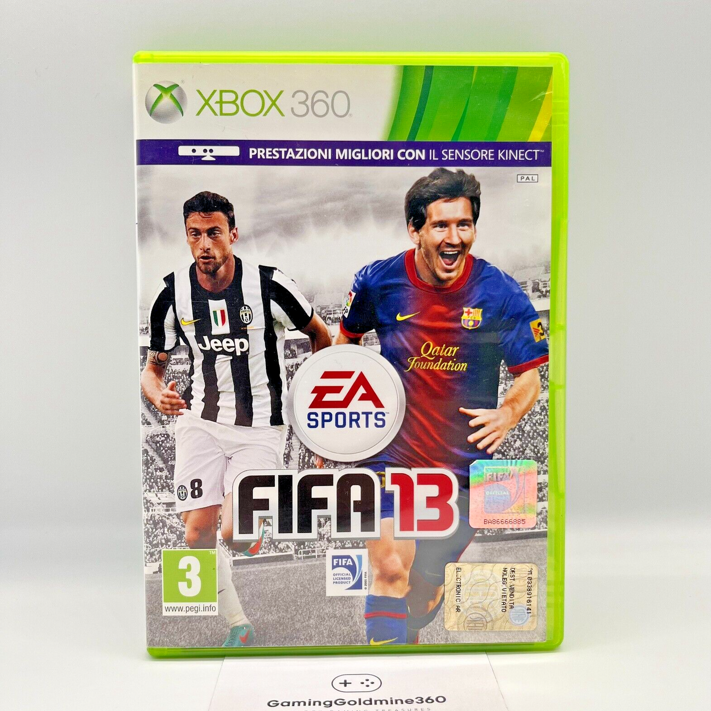 FIFA 13 Xbox 360 Italiano Completo Manuale PAL EA Sports Microsoft Gioco Calcio