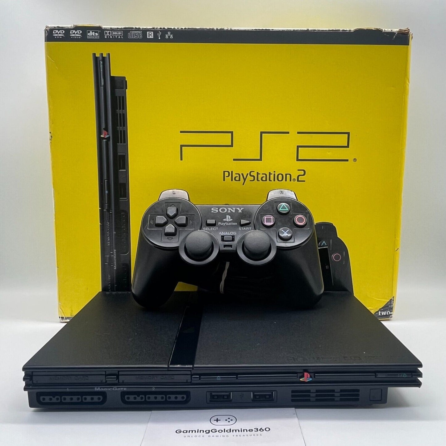 PS2 Slim Console BOXATA Completa: Controller ORIGINALE + Cavi Sony PlayStation 2