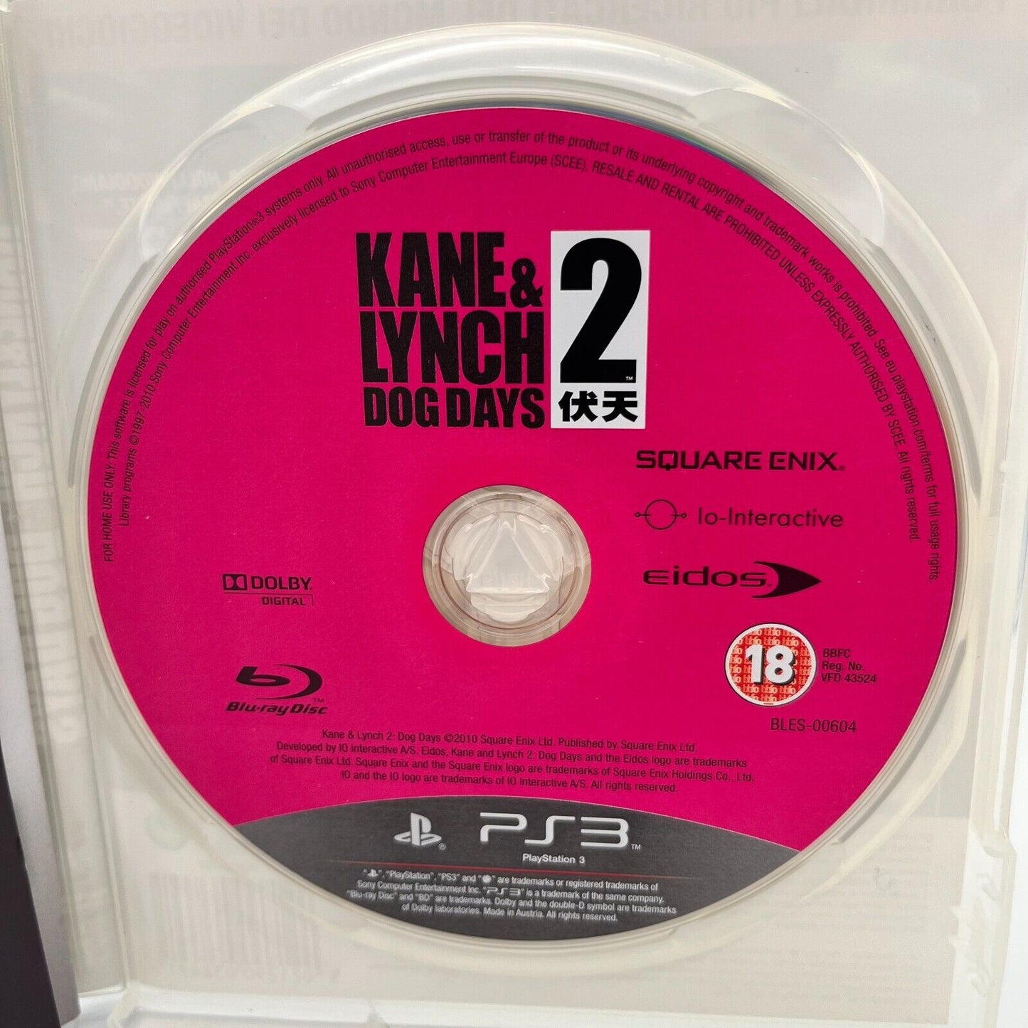 KANE & LYNCH Dead Men + 2 Dog Days - PlayStation 3