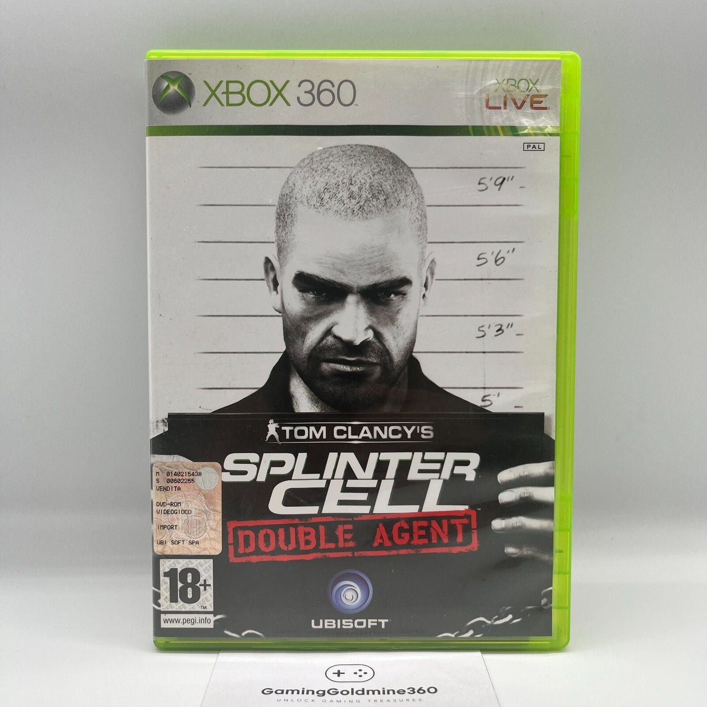 TOM CLANCY'S Splinter Cell Double Agent+Ghost Recon Advanced WarFighter Xbox 360