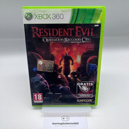 Resident Evil Operation Raccoon City Xbox 360 PAL Italiano COMPLETO con Manuale