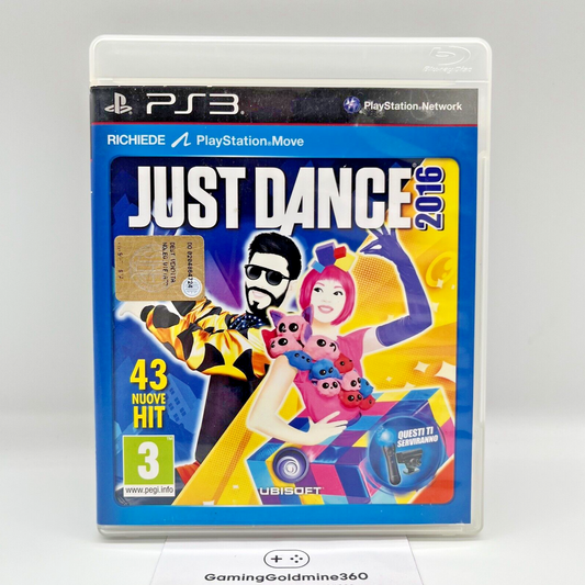 Just Dance 2016 PS3 Italiano Completo con Manuale PAL Ubisoft Sony PlayStation 3
