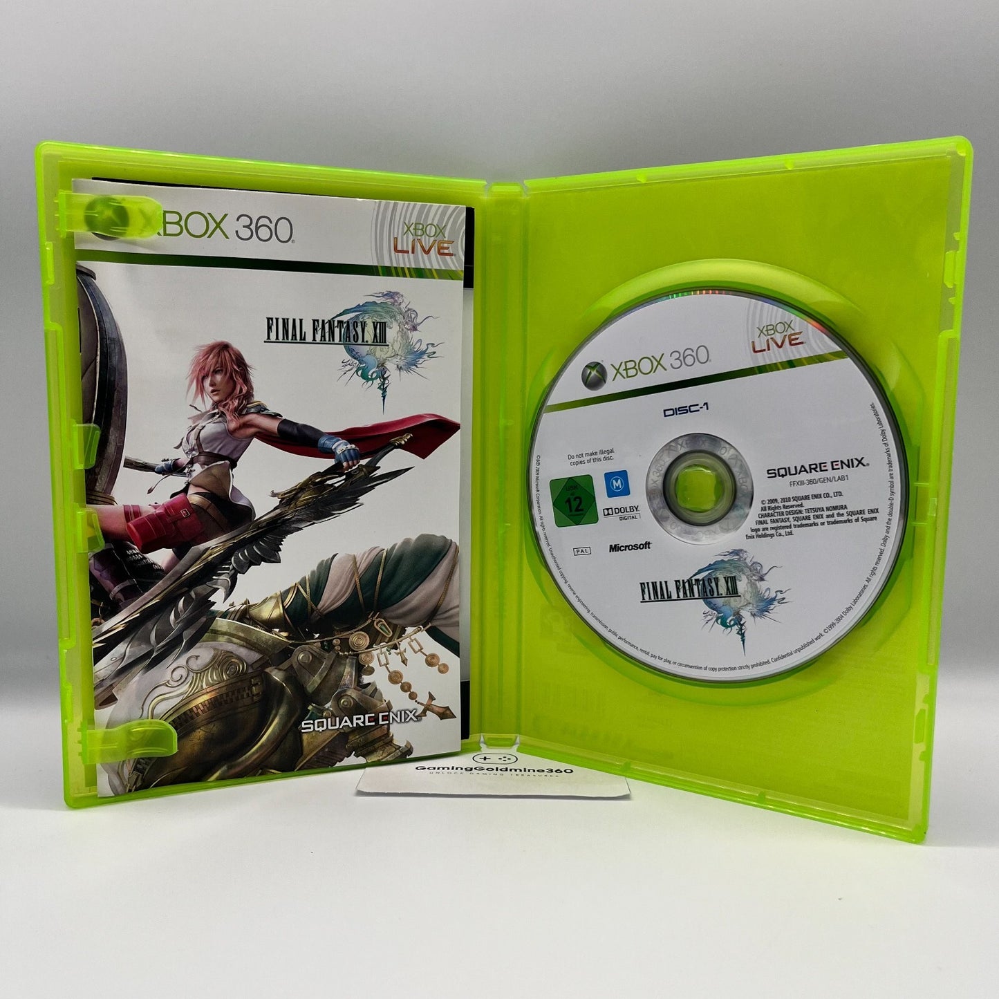 FINAL FANTASY 13 XIII Xbox 360 Italiano Completo Manuale Microsoft COME NUOVO