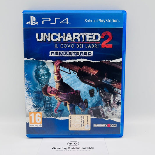 UNCHARTED 2 Covo dei Ladri Remastered PS4 Italiano NaughtyDog Sony PlayStation 4