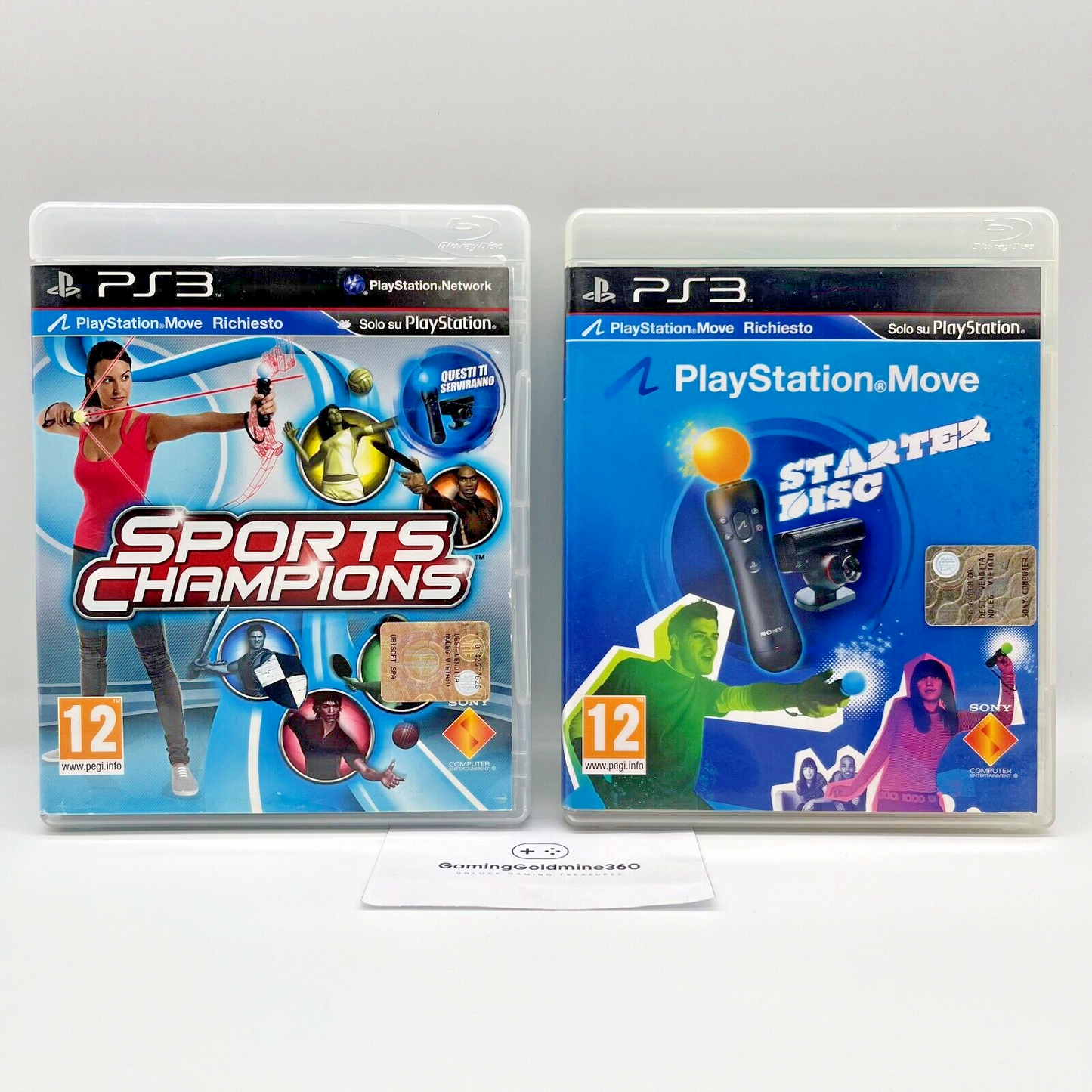 Sports Champions + PlayStation Move Starter Disc PS3 Italiano Completo PAL OTTIM