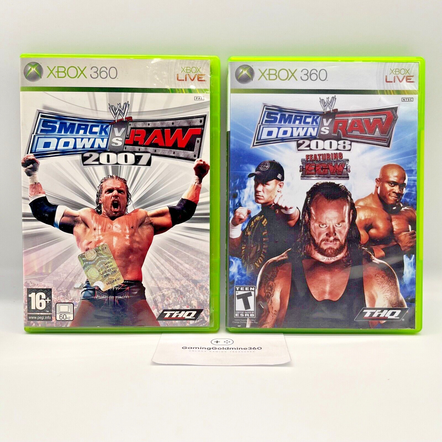 WWE Smackdown vs Raw 2007 + 2008 (cover reprint) - Xbox 360