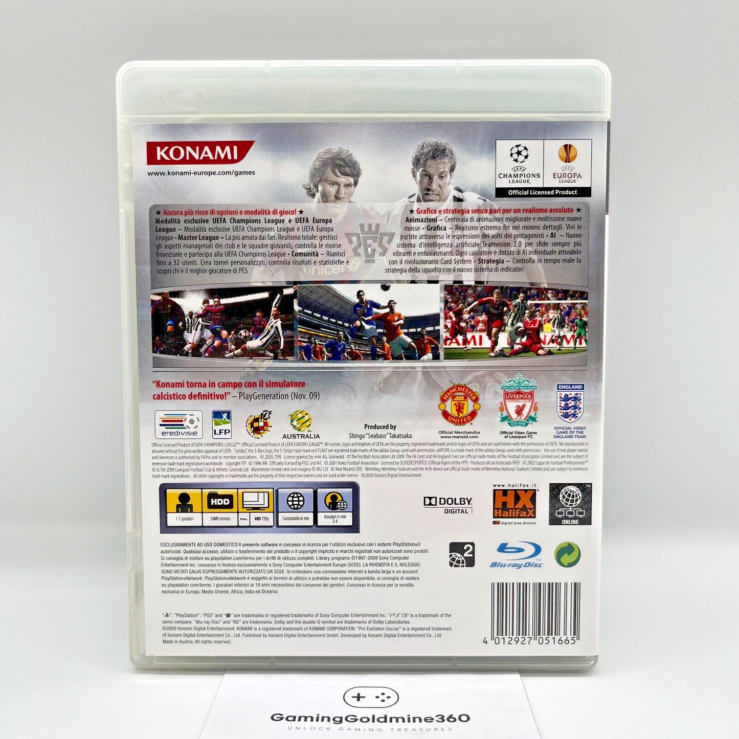 PES 2010 PS3 Italiano Completo PAL Sony PlayStation 3 Pro Evolution Soccer OTTIM