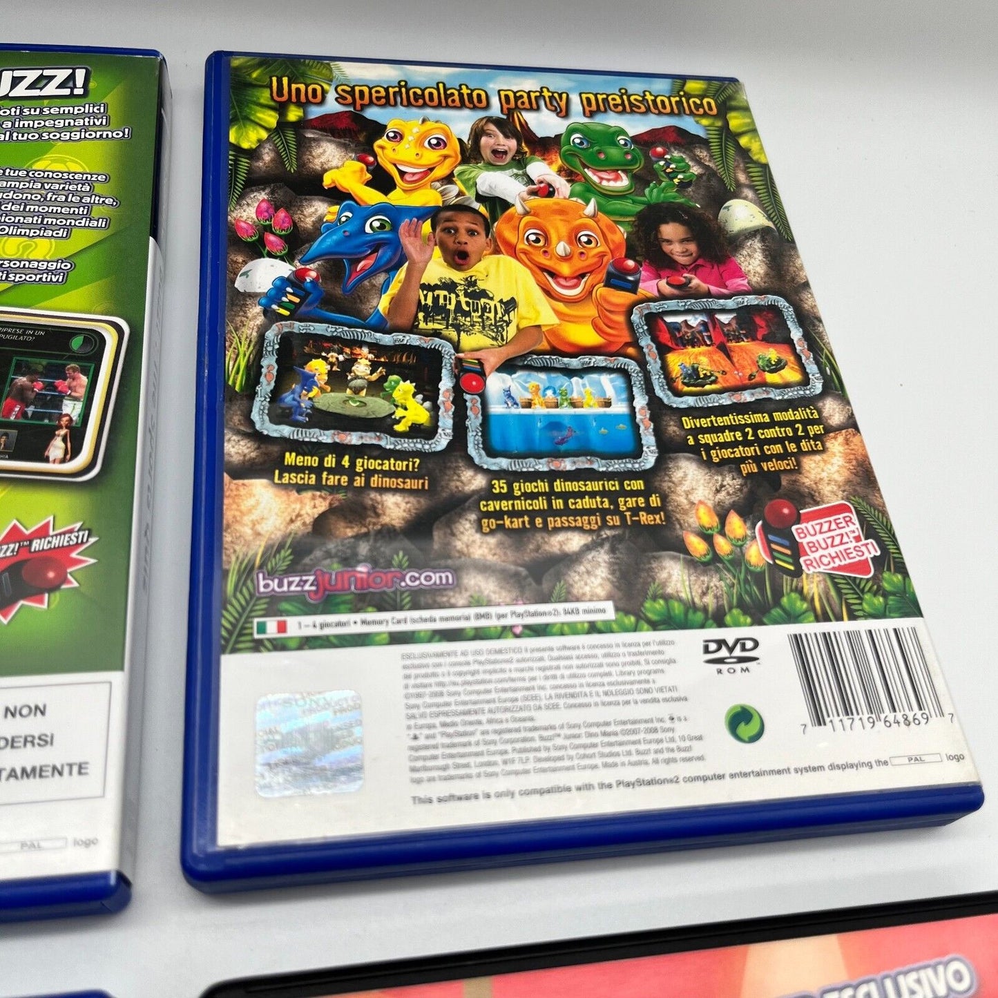 BUZZ! Quiz Sports + Junior Dino Mania + Hollywood + SuperQuiz - PlayStation 2