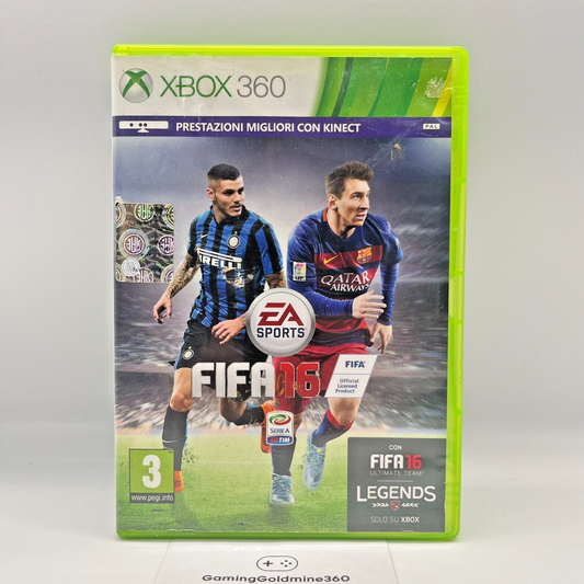 FIFA 16 2016 Xbox 360 Italiano Completo con Manuale PAL EA Sports Microsoft TOP