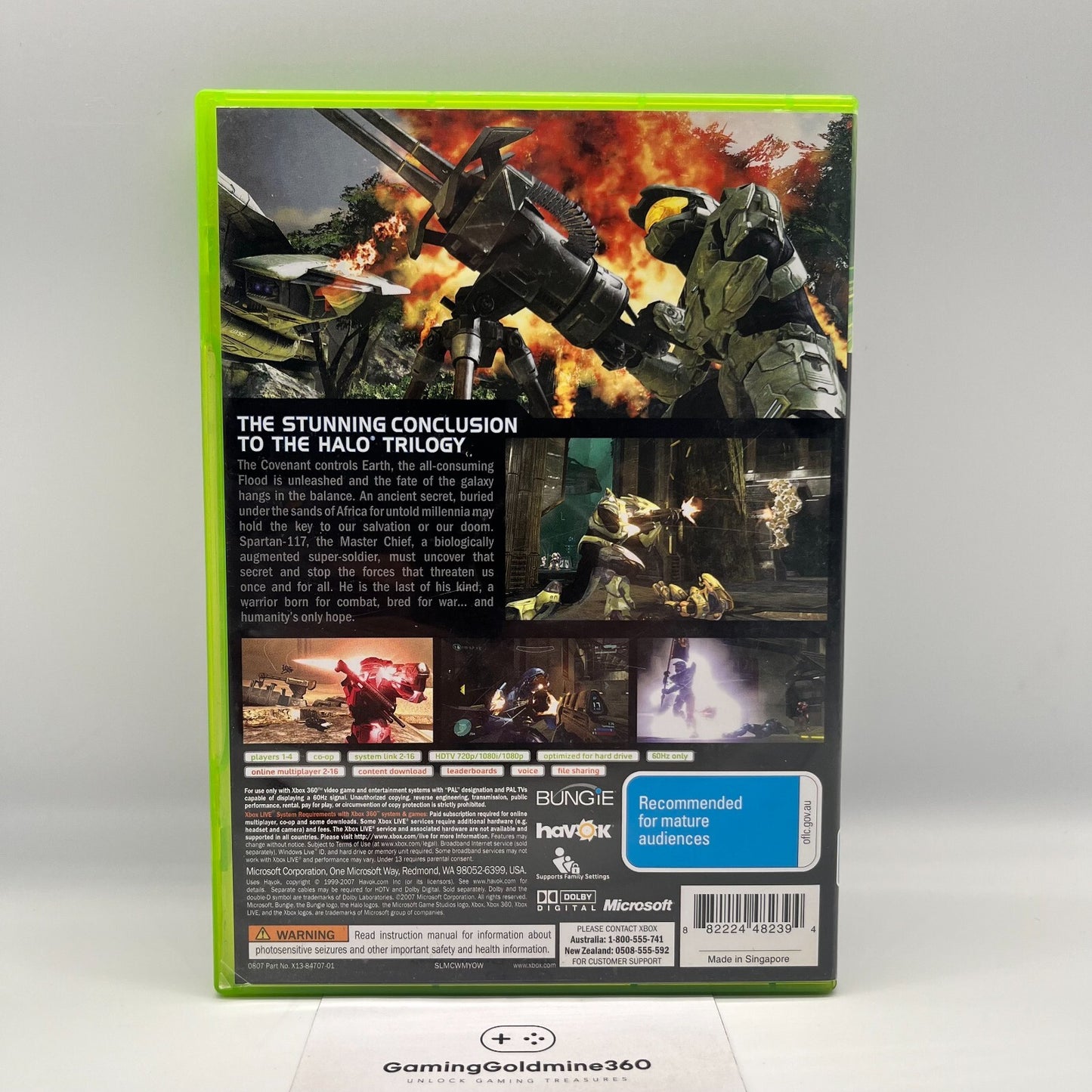HALO 3 + 4 + Reach XBOX 360 Completi con Manuale PAL Italiano Microsoft OTTIMI