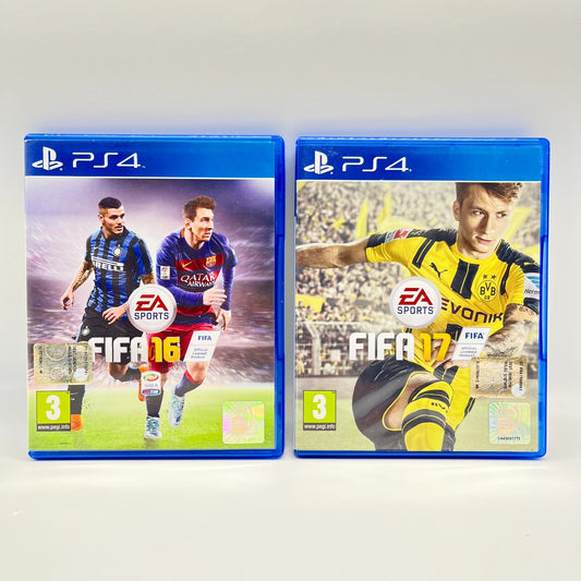 FIFA 16 + FIFA 17 PS4 Italiano Completi EA Sports Sony PlayStation 4