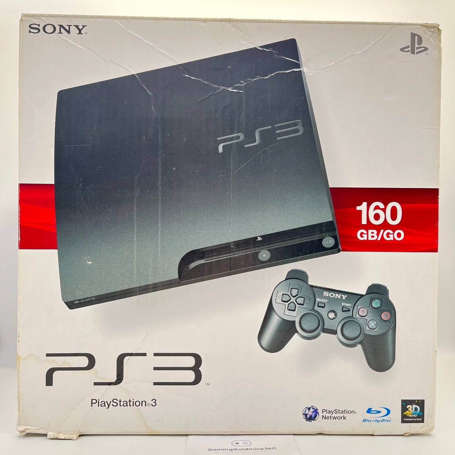 PS3 Slim 320GB Console CECH2504B BOXATA + 2 Controller · Playstation 3