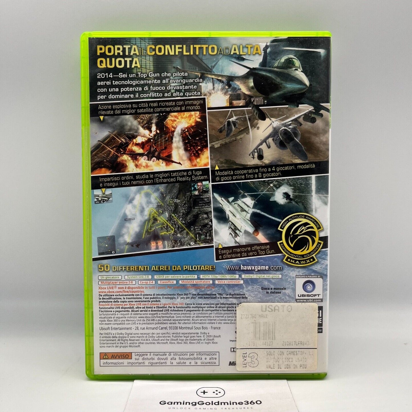 Tom Clancy's HAWX Xbox 360 Italiano Completo con Manuale PAL Ubisoft Microsoft