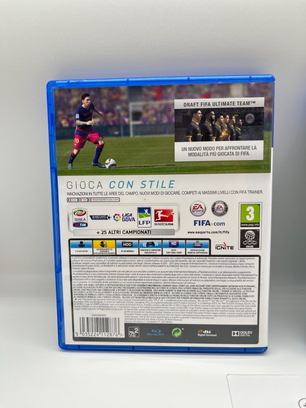 FIFA 16 17 18 19 PS4 Completi con Manuale EA Sports Sony PlayStation 4 OTTIMI