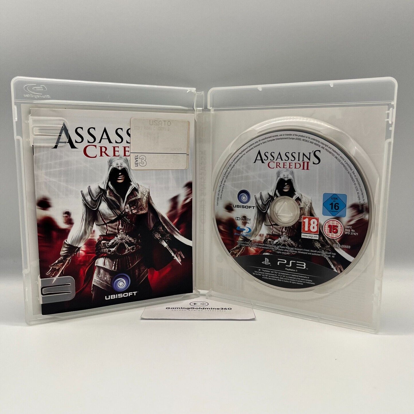 Assassin's Creed I + II PS3 Italiano Completo Manuale Ubisoft Sony PlayStation 3