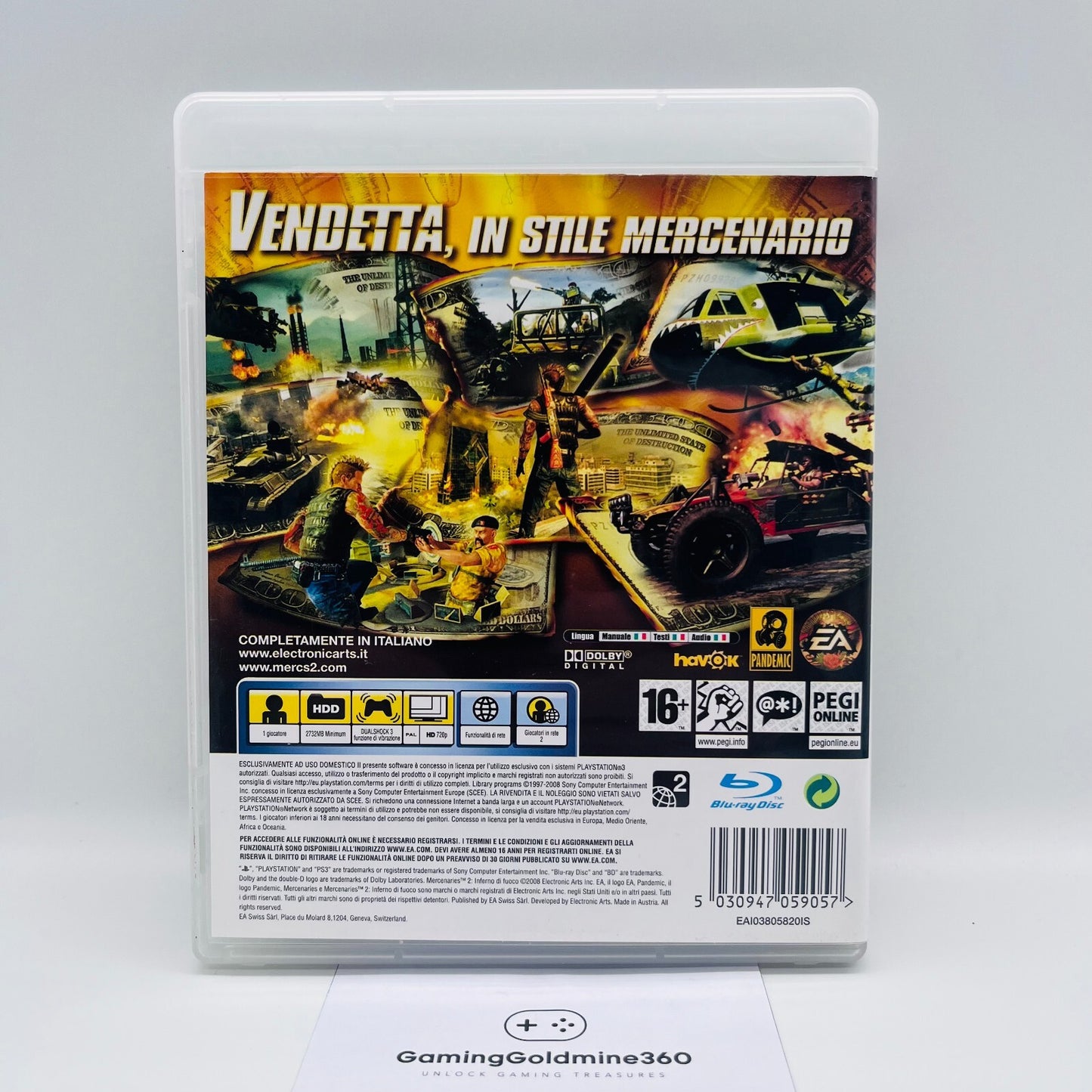 MERCENARIES 2 Inferno di Fuoco PS3 Italiano PAL Completo Sony PlayStation 3 GOOD
