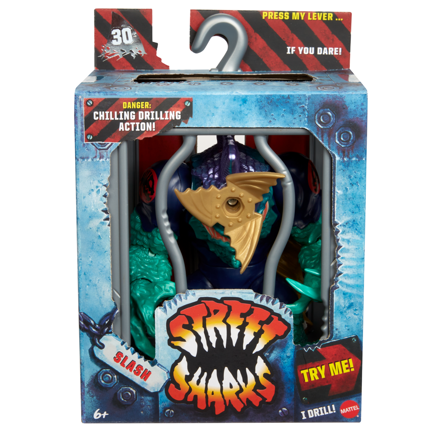 Street Sharks 30th Anniversary "SLASH" Action Figure EDIZIONE LIMITATA 🇺🇸 RARO