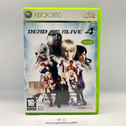 Dead or Alive 4 XBOX 360 Italiano PAL Tecmo Microsoft DOA 4 Picchiaduro Lotta