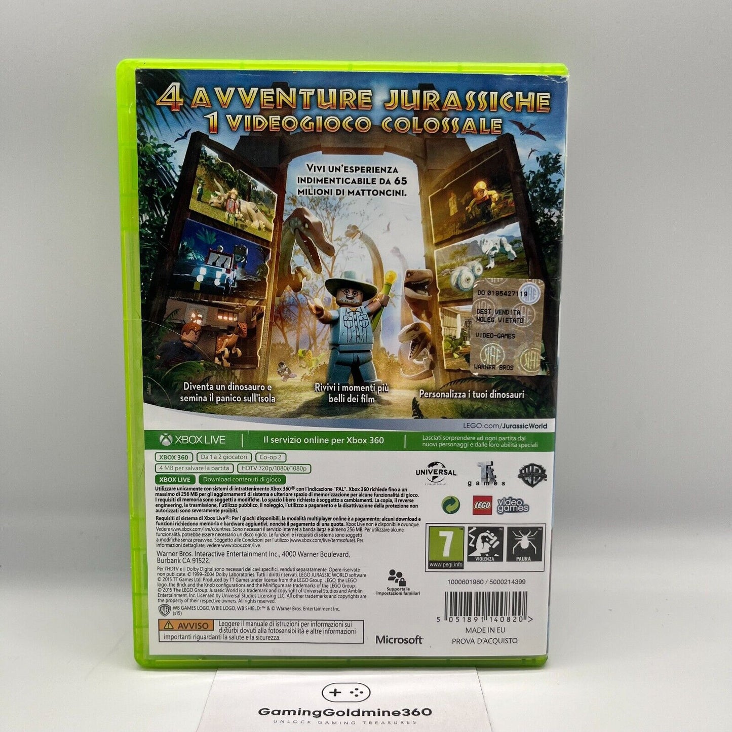 Lego Jurassic World - Xbox 360