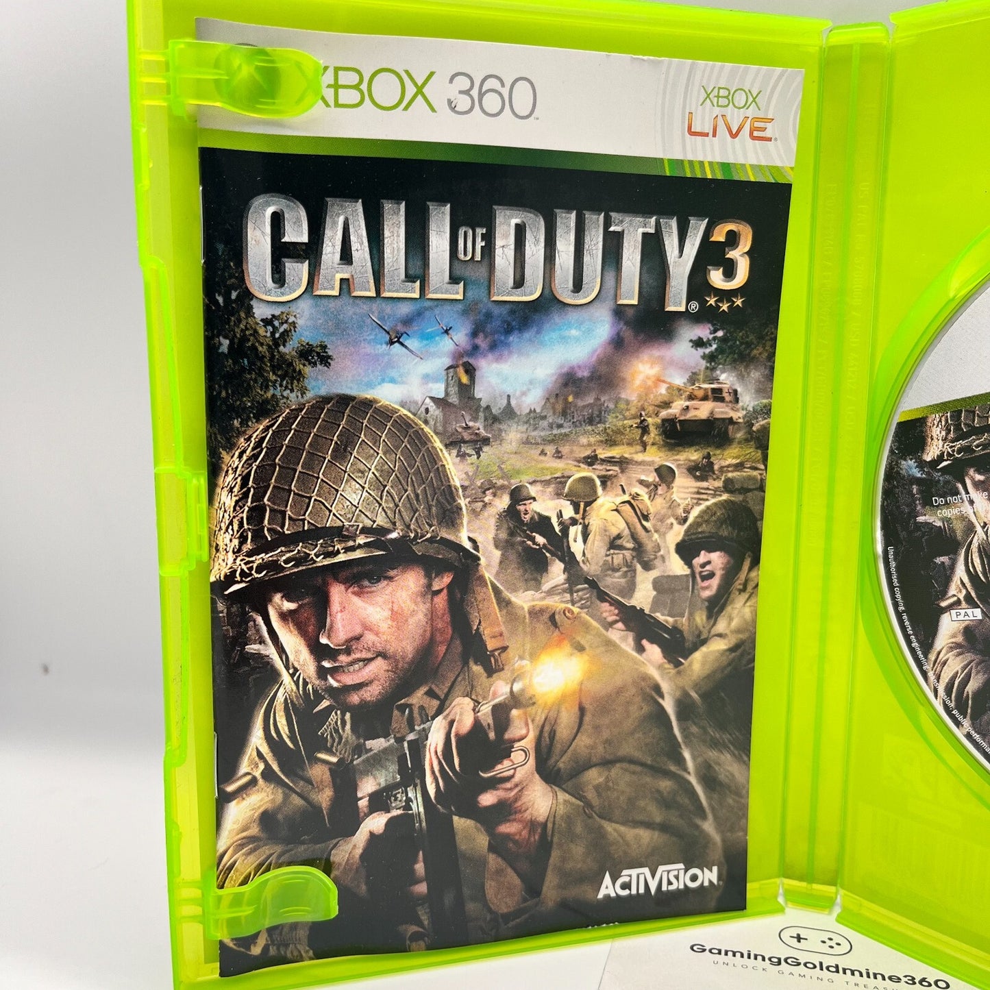 Call of Duty 3 Xbox 360 Italiano Completo con Manuale PAL Activision Microsoft