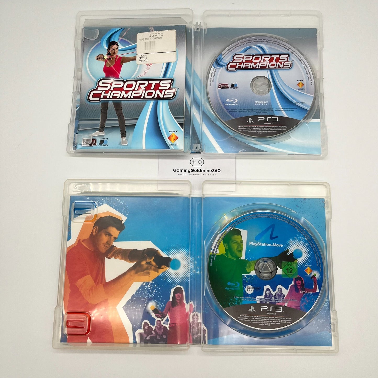 Sports Champions + PlayStation Move Starter Disc PS3 Italiano Completo PAL OTTIM