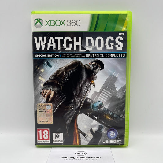 Watch Dogs Xbox 360 Italiano Completo PAL Ubisoft Microsoft Xbox360 COME NUOVO