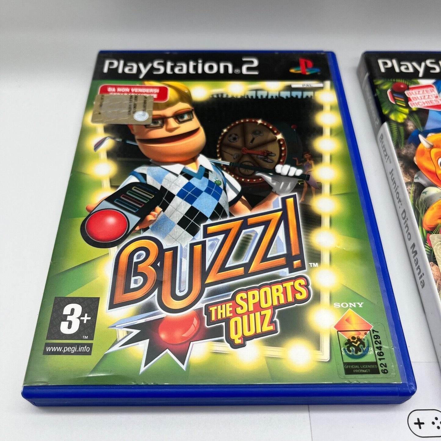 BUZZ! Quiz Sports + Junior Dino Mania + Hollywood + SuperQuiz - PlayStation 2