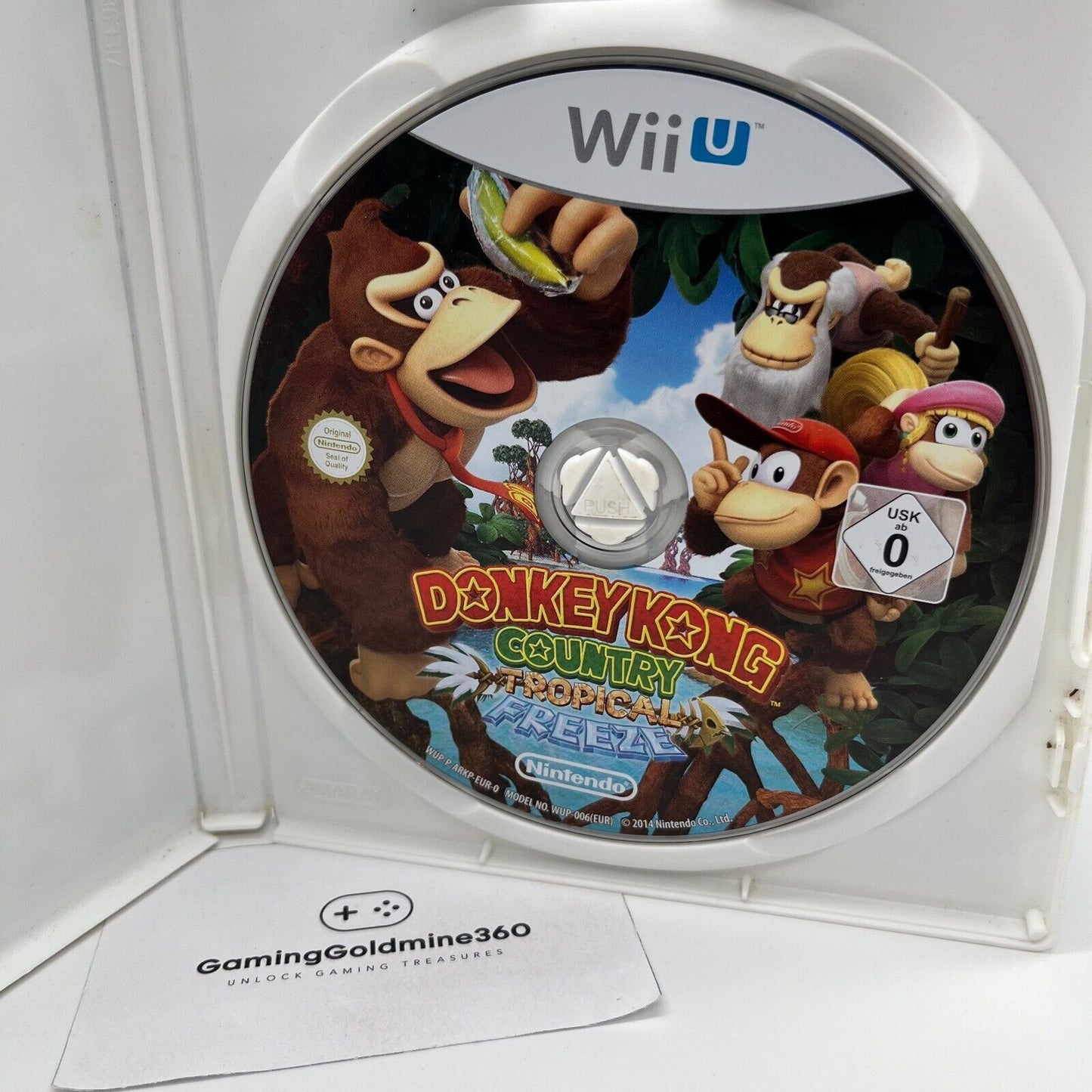 Donkey Kong Country Tropical Freeze Nintendo Wii U Italiano no manuale reprint