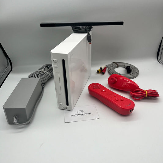 Nintendo Wii Console Bianca COMPLETA con Controller, Nunchuck e Cavi OTTIME COND