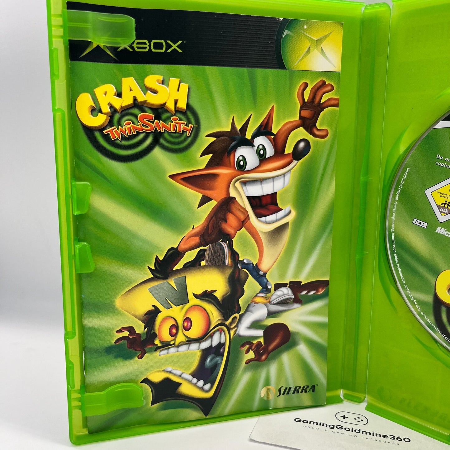 Crash Twinsanity XBOX Italiano Completo Manuale PAL Sierra Microsoft COME NUOVO