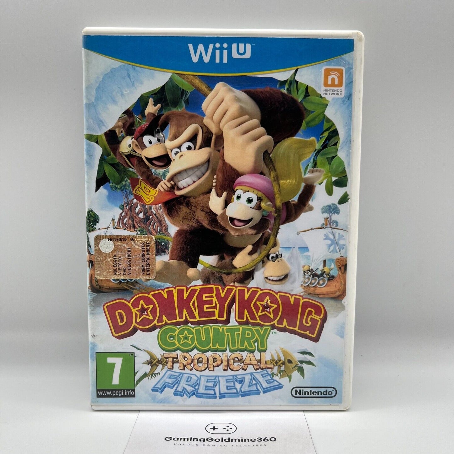 Donkey Kong Country Tropical Freeze Nintendo Wii U Italiano no manuale reprint