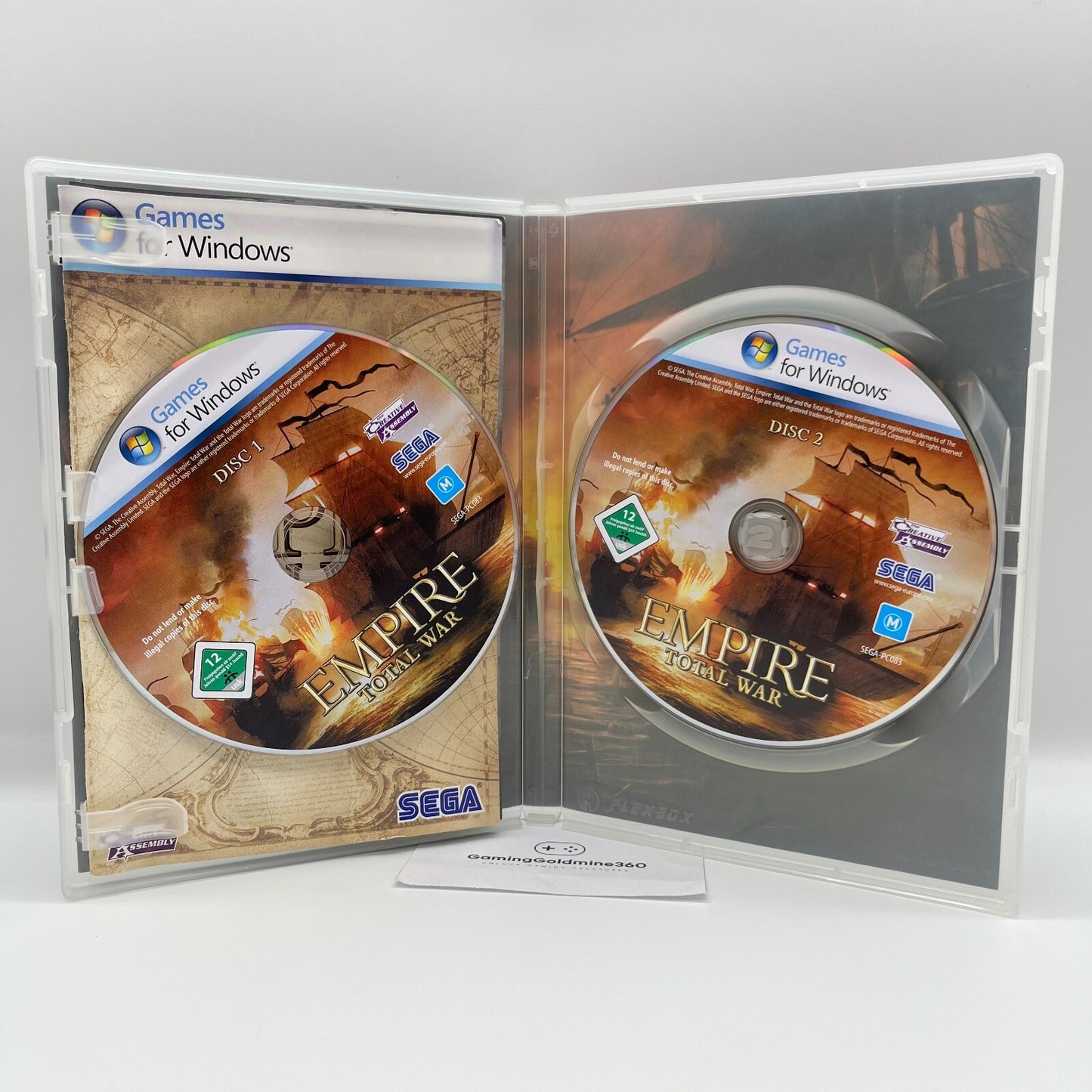 EMPIRE Total War PC DVD Italiano Games for Windows COMPLETO Sega Ottime Condizio