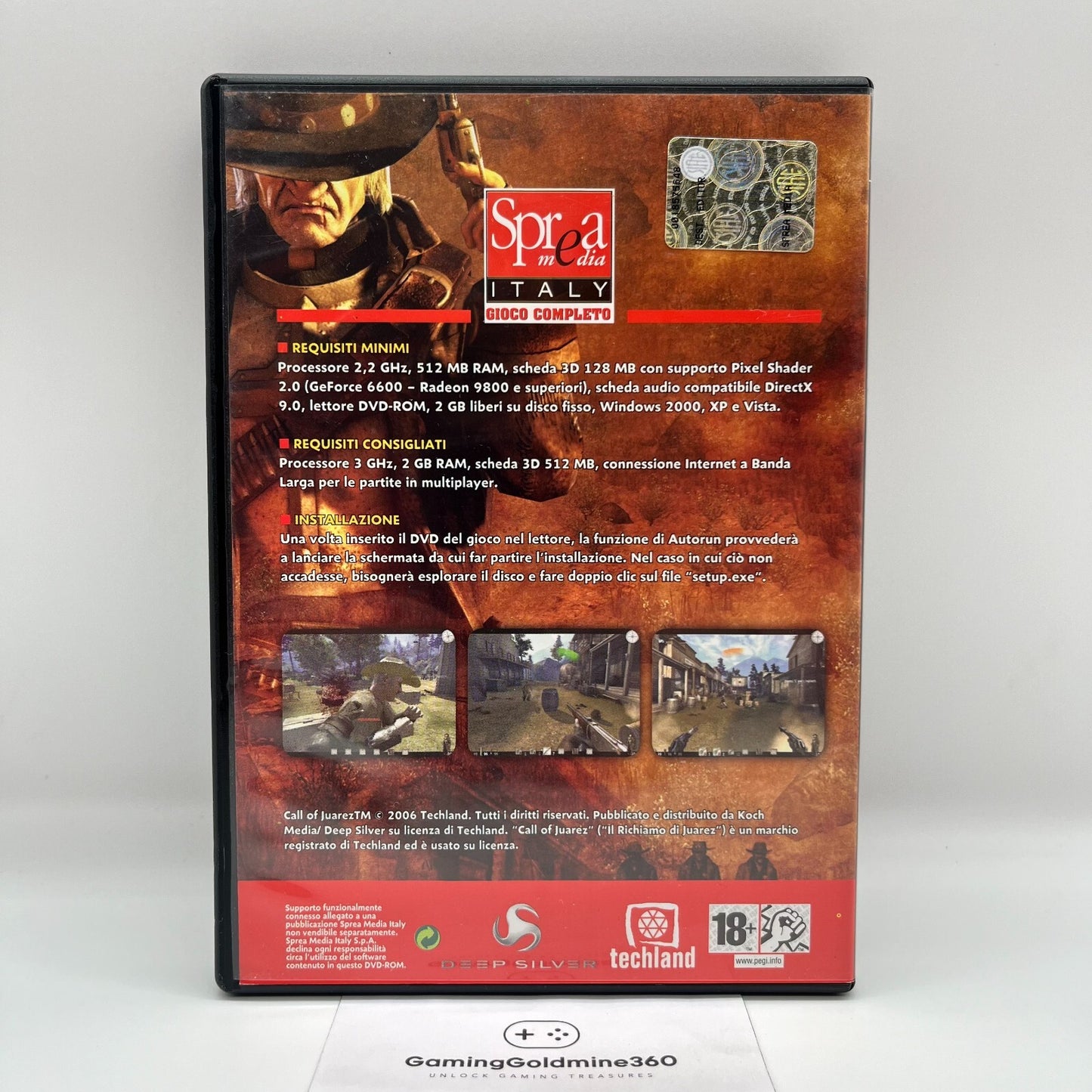 Call of Juarez PC DVD-Rom  DeepSilver TechLand Gioco Computer OTTIME CONDIZIONI