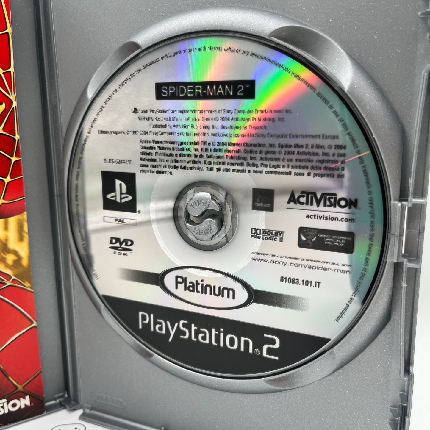 Spider-Man 2 PS2 Italiano Completo con Manuale PAL Activision Sony PlayStation 2