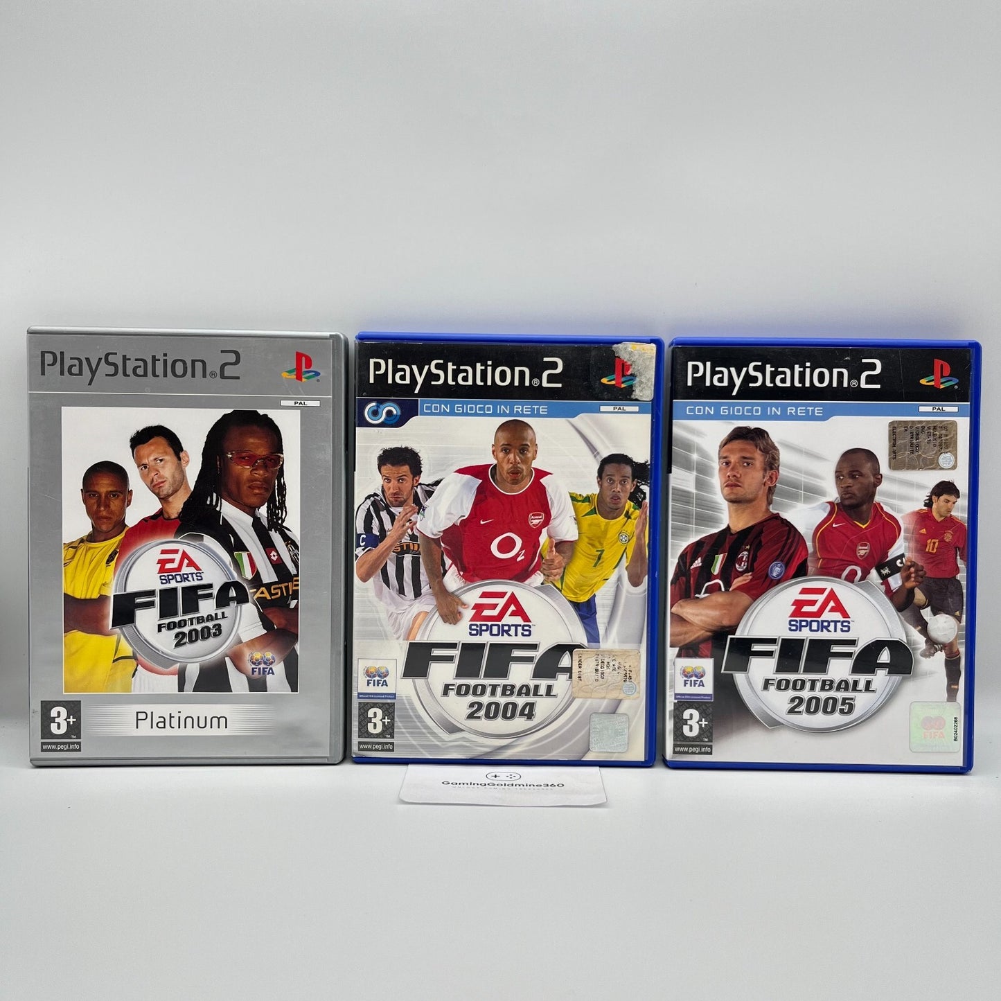 FIFA 2003 + 2004 + 2005 PS2 Italiano Completi EA Sony PlayStation 2 OTTIMI