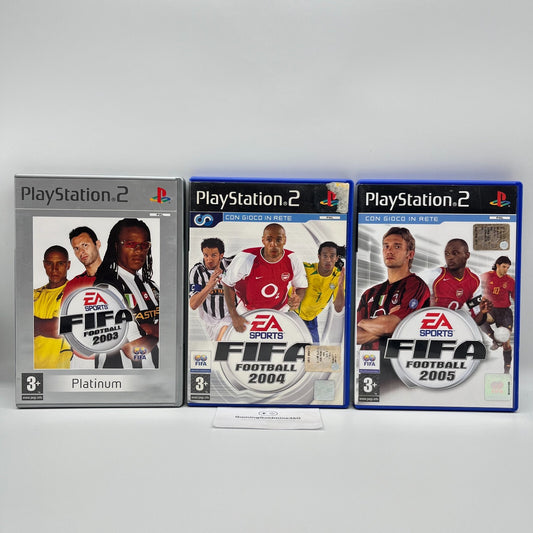 FIFA 2003 + 2004 + 2005 PS2 Italiano Completi EA Sony PlayStation 2 OTTIMI