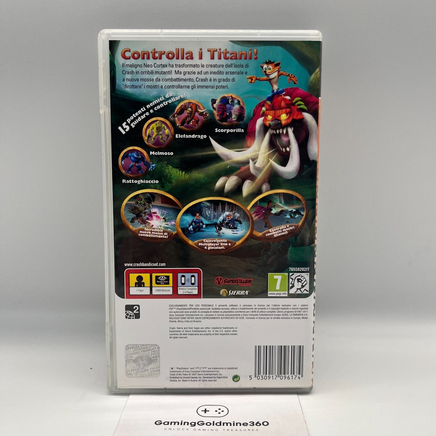 Crash of the Titans PSP Italiano Completo con Manuale Sony PlayStation Portable