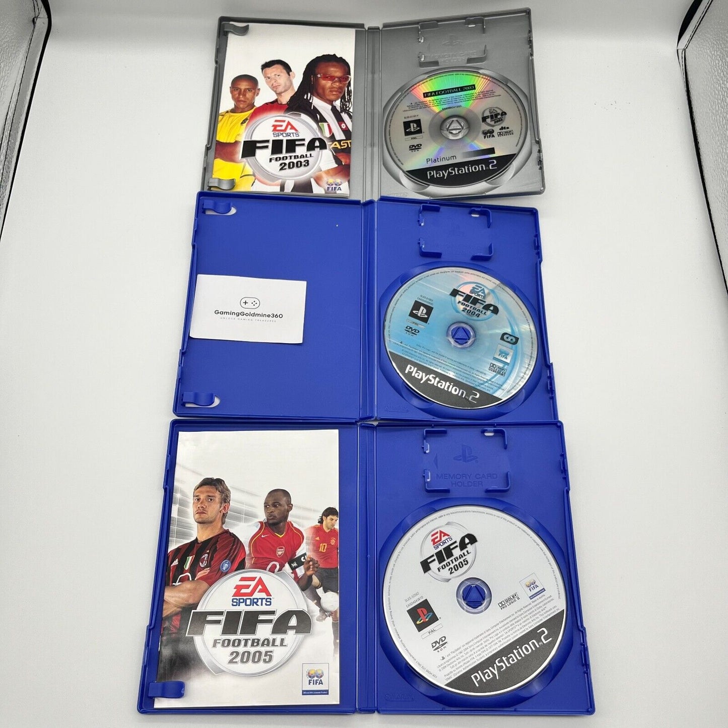FIFA 2003 + 2004 + 2005 PS2 Italiano Completi EA Sony PlayStation 2 OTTIMI