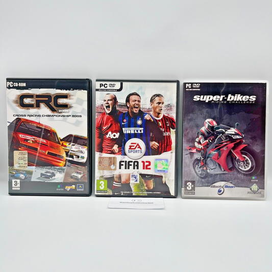 Cross Racing Championship 2005 + FIFA 12 + Super Bikes PC Lotto Giochi OTTIMI