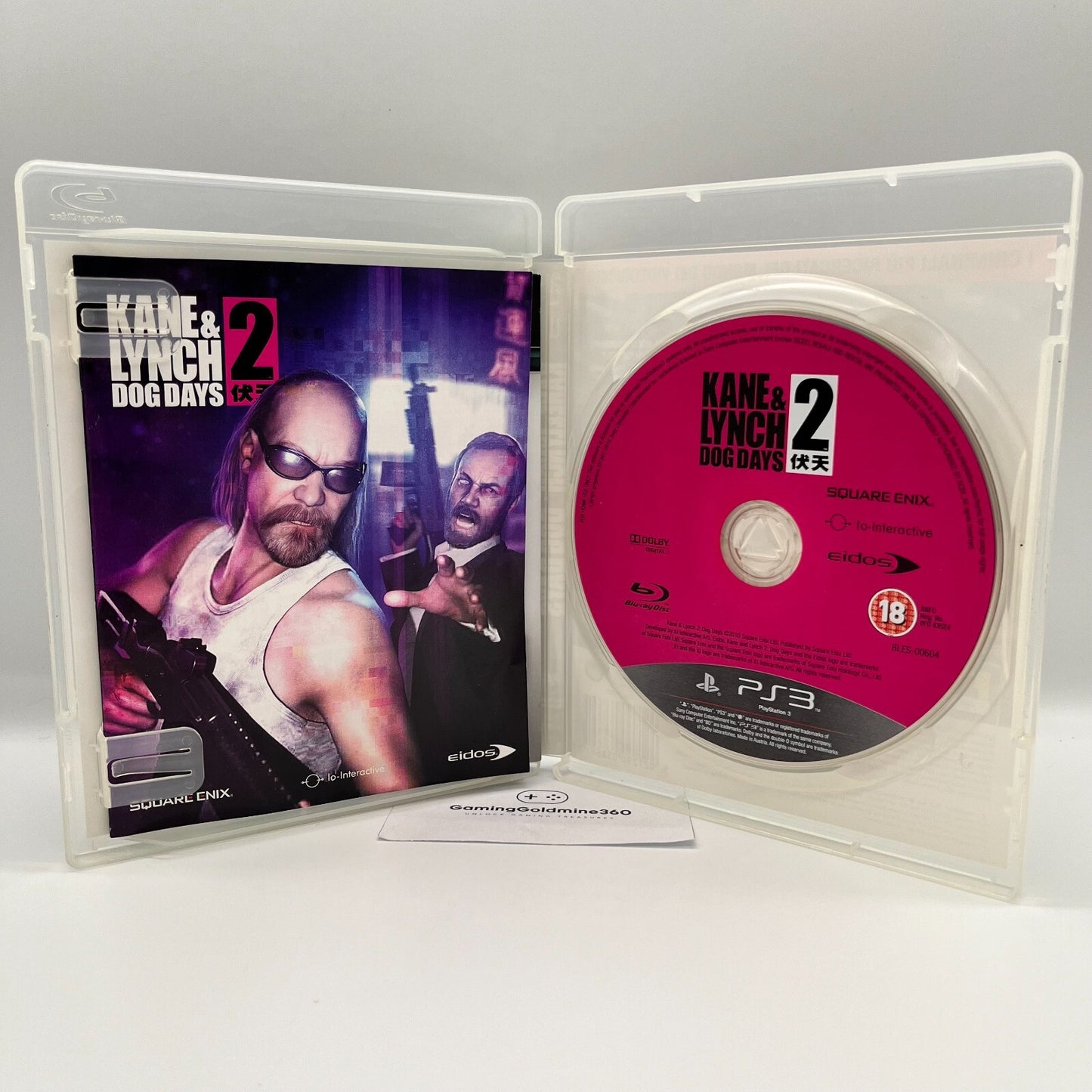 KANE & LYNCH Dead Men + 2 Dog Days PS3 Italiano Completo PAL Eidos PlayStation 3