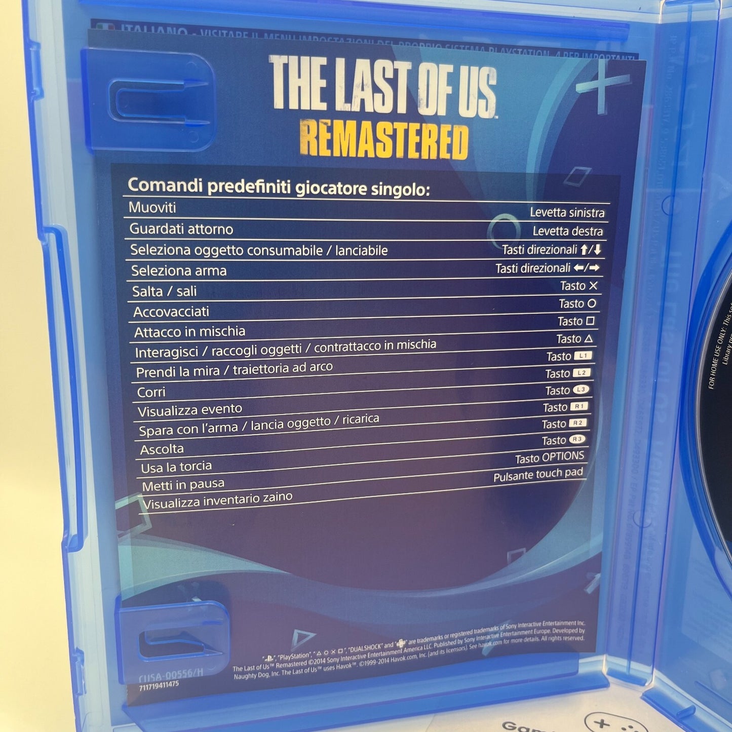 The Last of Us Remastered PS4 Italiano Completo NaughtyDog Sony PlayStation 4