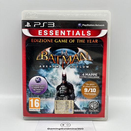 BATMAN Arkham Asylum GOTY Edition PS3 Italiano Completo PAL Sony PlayStation 3